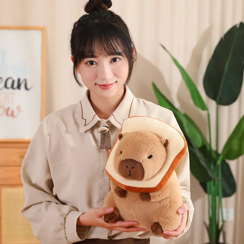 Ditucu Mignon Oreiller en peluche de capybara Dinosaure en peluche