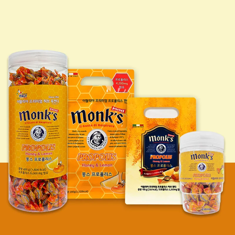 ITALY 프리미엄 허브 목사탕 프로 폴리스 사탕 100g ~ 700g