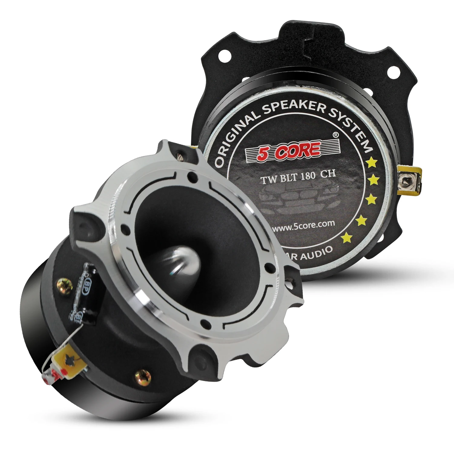 5 Core Tweeters Speakers Car Audio Pair 600W Peak 3.5 Inch Super Bullet Tuiters Para Sonido Para Carro TW BLT 180 CH PAIR