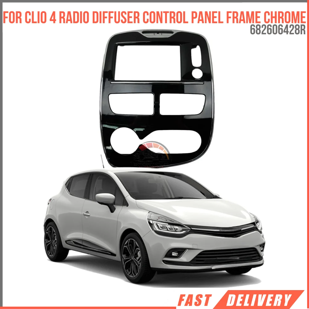 For Clio 4 Radio Diffuser Control Panel Frame Chrome Oem 682606428R super quality high satisfaction high satisfaction