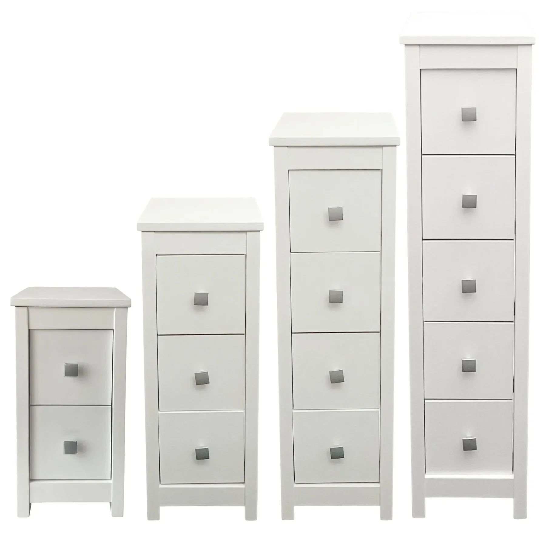 Cor Natural Mueble Auxiliar Cajonera Estrecho de Madera de Pino Blanco Para Baño Dormitório