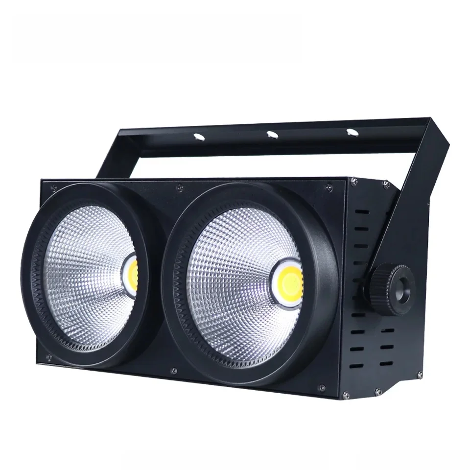 220W 2 ogen LED COB DMX Flood Blinder kerstverlichting Koel Warm Wit DJ publiek Podiumverlichting Effect Disco Bar Bruiloft - afbeelding 2