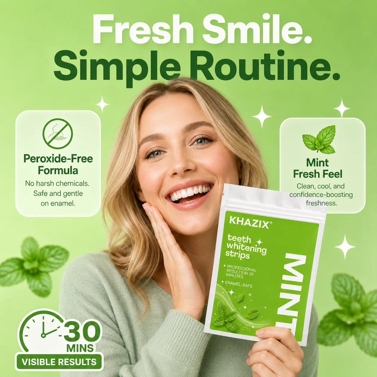 Фиолетовые пластыри для ухода – обзор и цена Teeth Whitening Routine