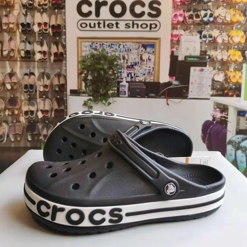 CROCS sandalias de verano para hombre y mujer, para el hogar Chanclas de suela gruesa, cuñas de secado suave, zapatos de plataforma para jardín, sandalias de playa, zapatillas para el hogar