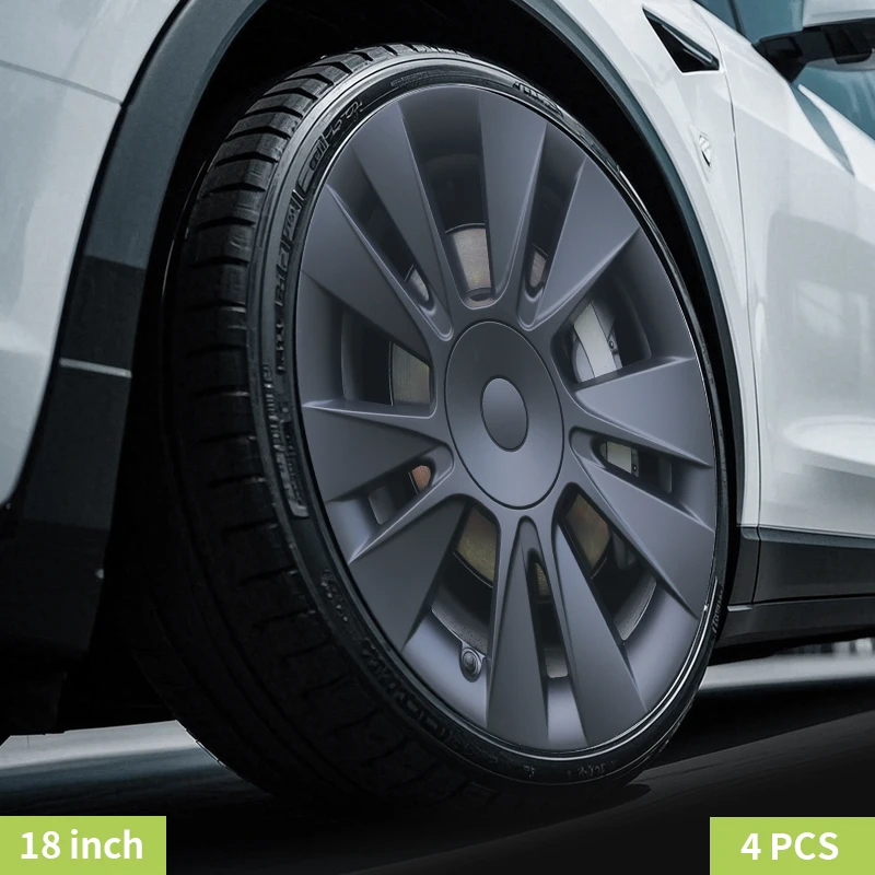4PCS Design For TESLA Model 3 2017-2023 18 Inch Arachnid Style Wheel Cover Hubcaps Cap Only For Model 3 Wheel Cover Accessories