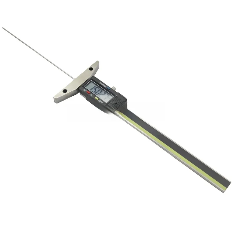 0-50mm 0-100mm 0-150mm cyfrowy głębokościomierz z cienkim prętem elektroniczny miernik grubości bieżnika opony z cienkim zaciskiem pręta — zdjęcie 2