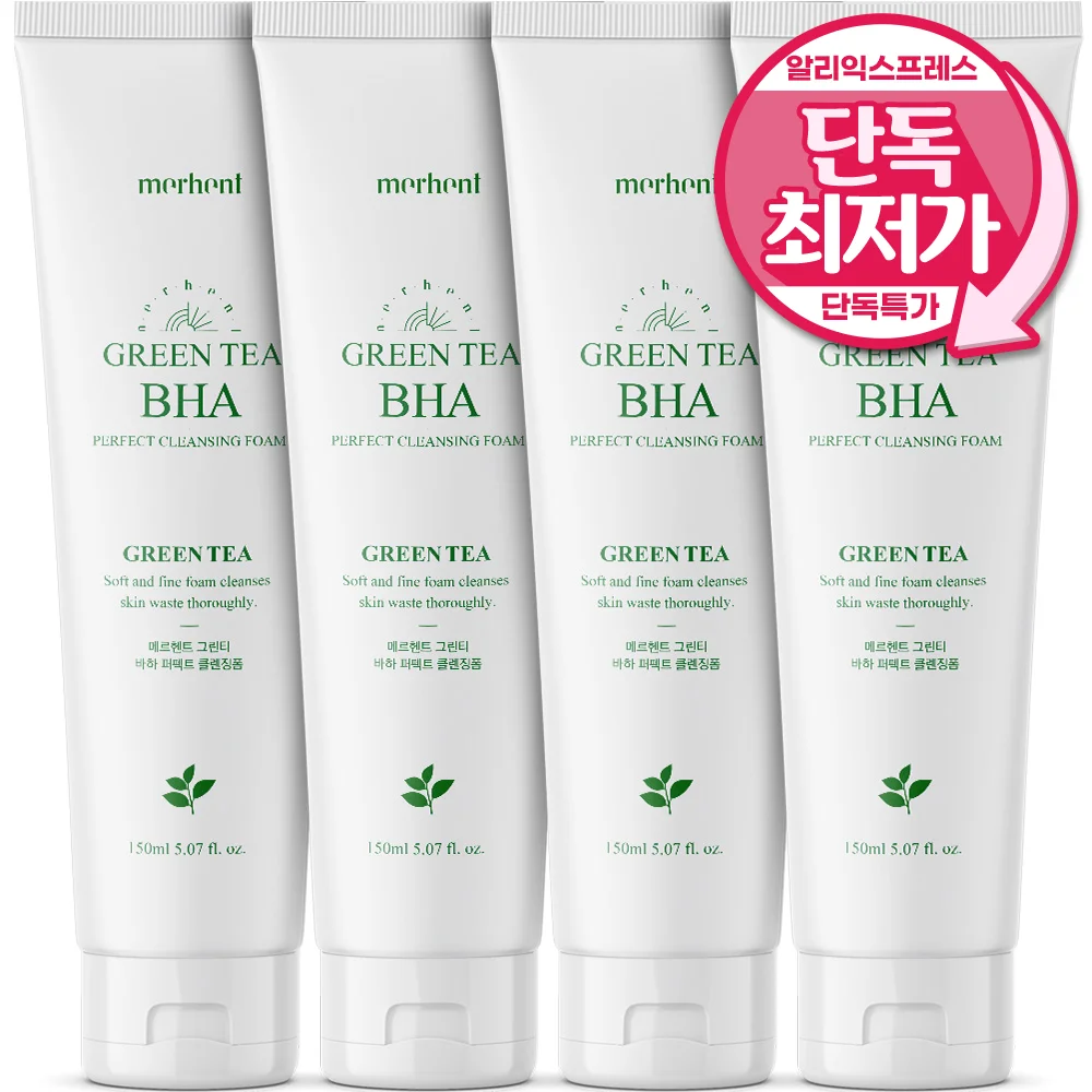 Merhent Green Tea Baa Foam CLENGING 150ml x 4 Psets About Acible Salicyate Bubble Deep CLEARING