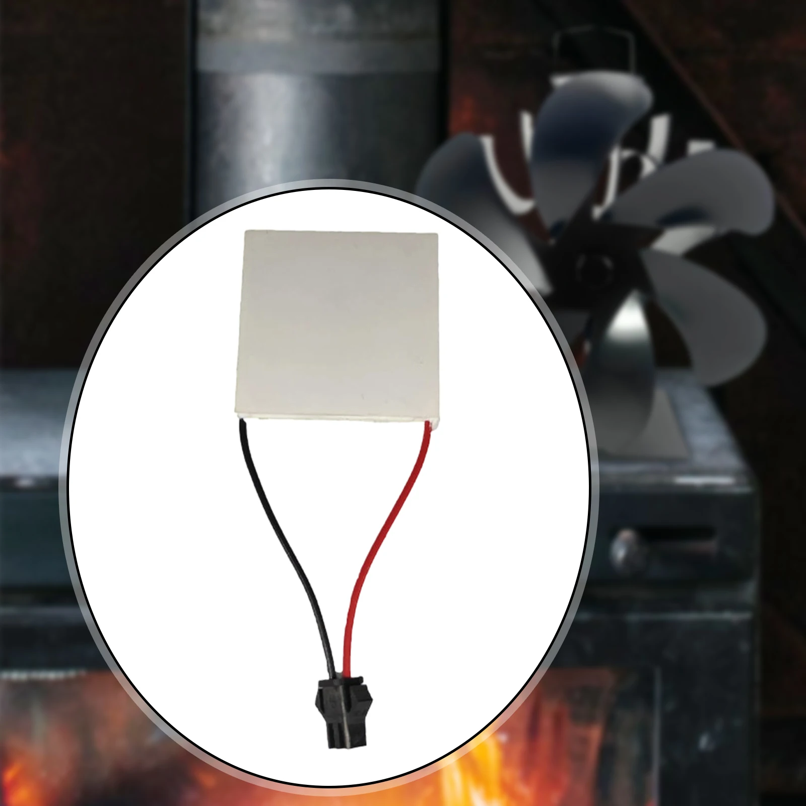 

Fireplace Fan Motor Universal Compact Thermoelectric Power Generation Sheet Replace Part High Efficiency for Fan Heat Powered