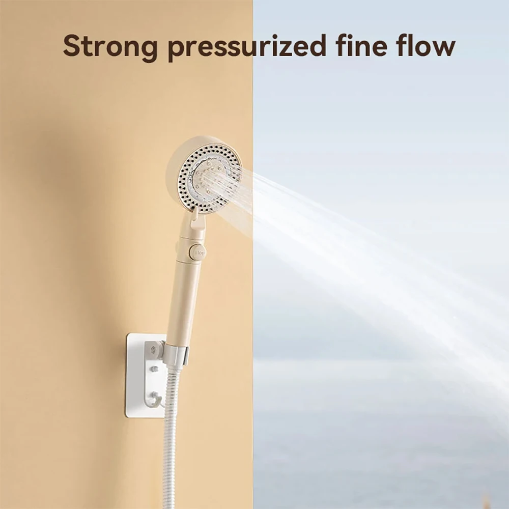 

High Pressure Shower Head With Massage Comb Five Modes Water Saving Nozzle Pressurized Spa Shower Faucet Bathroom Accessories