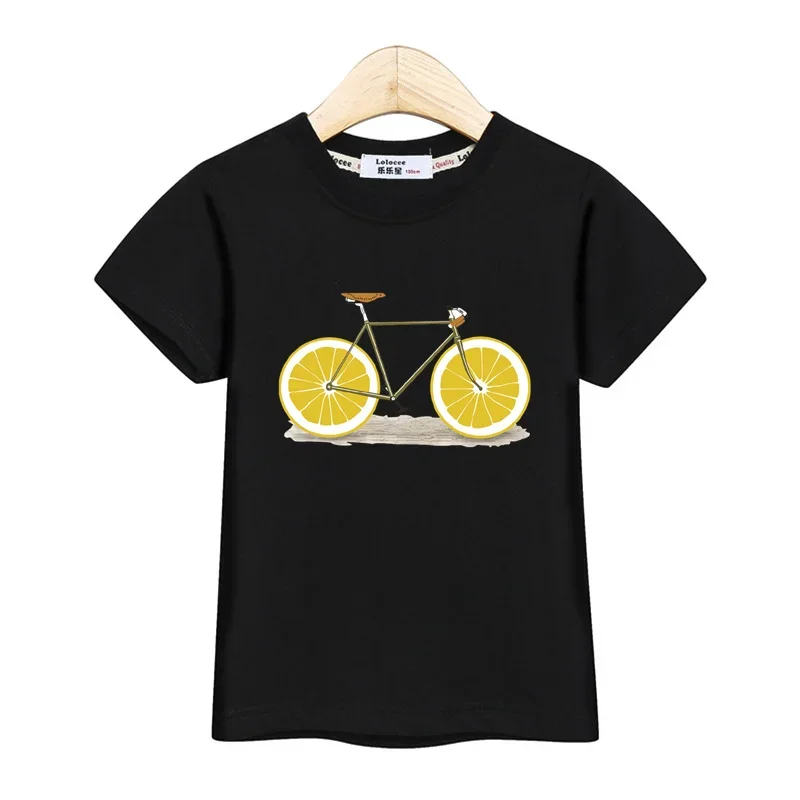 AliExpress Aimi Lakana Children Summer T-shirt Fruit Bicycle Funny Shirt Boys Girls Cartoon Tops Short Sleeve Tees