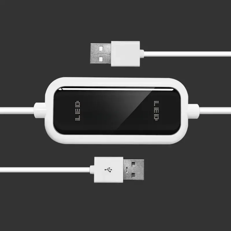 Câble de pont de transfert de fichier de données direct net, partage en ligne de PC-PC USB à grande vitesse, ligne de copie facile entre 2 ordinateurs