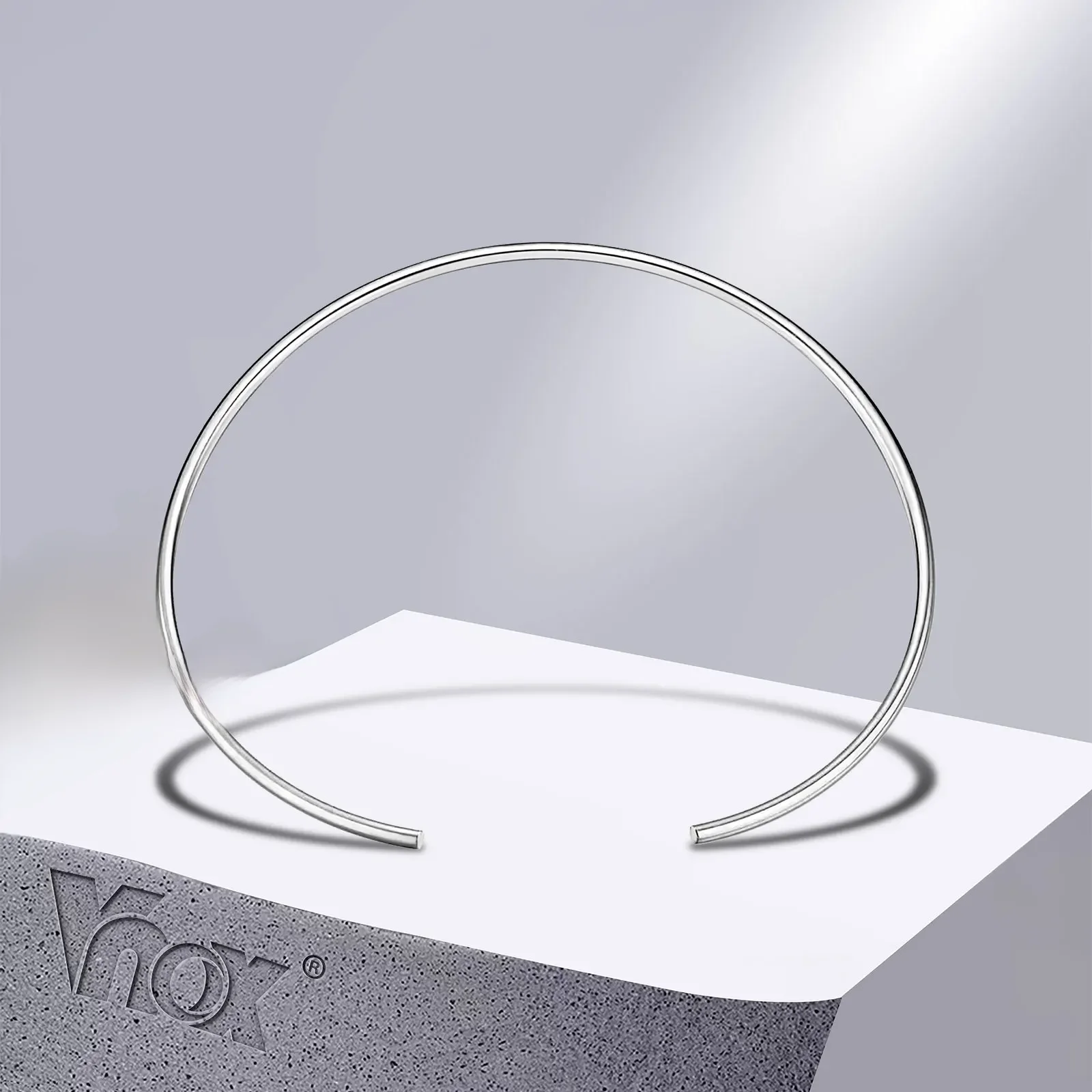Minimalistyczne torki damskie Vnox, choker ze stali nierdzewnej w kolorze złotym, eleganckie, delikatne naszyjniki klubowe Streetwear — zdjęcie 2