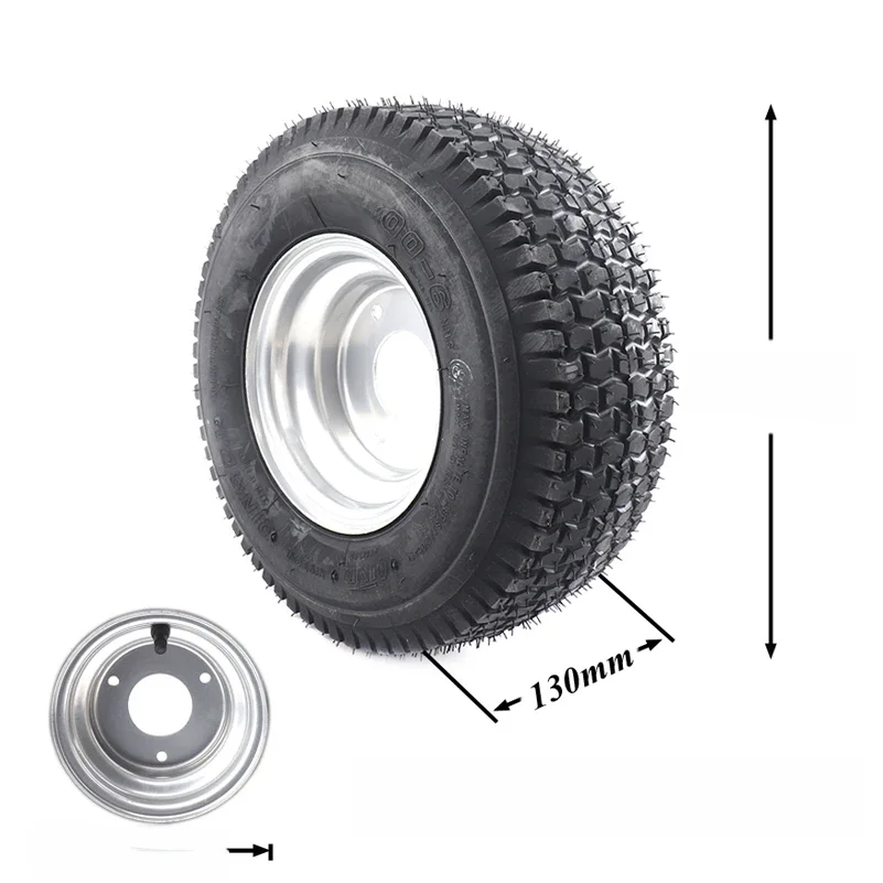 AliExpress JXMOTONG 13 x 5.00-6 Tubeless Tire and Rim Wheel For Garden Tractor Rider Mower ATV GO-kart Drift Bike Wheels beach car accessories