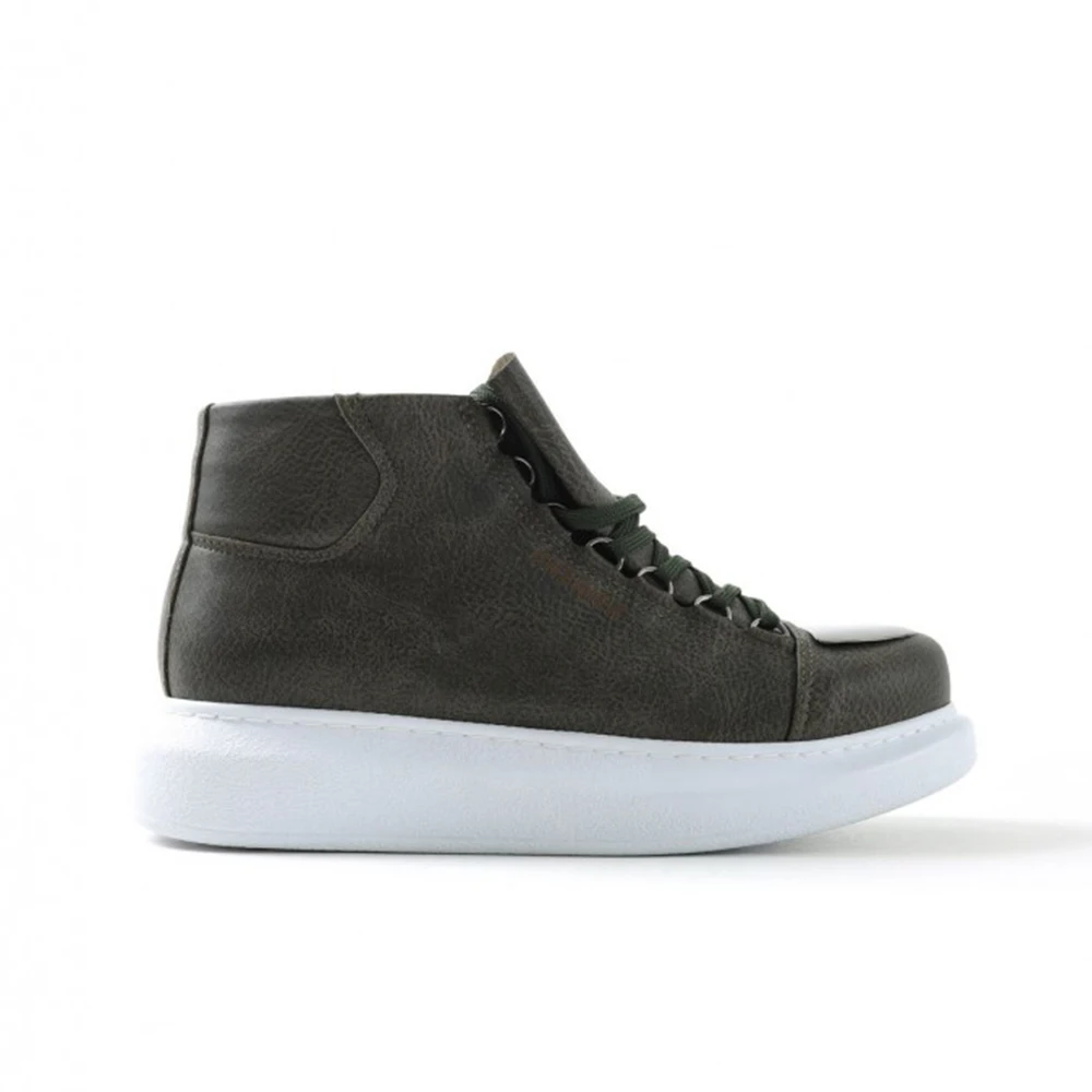 FOH Store Men and Women Boots Shoes GREEN Artificial Leather Lace Up Sneakers 2023 Comfortable Flexible Fashion Wedding Orthopedic Walking Sport Lightweight Odorless Breathable Hot Sale Air New Brand Boots 267