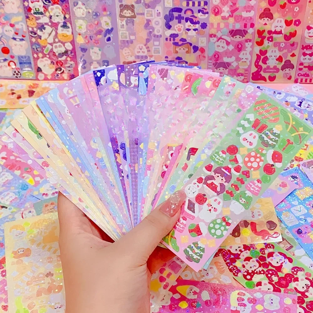 Kawaii autocollants pour enfants mignon papeterie esthétique journal décoration fournitures d'art autocollants pour Scrapbooking Lot coréen papier bureau