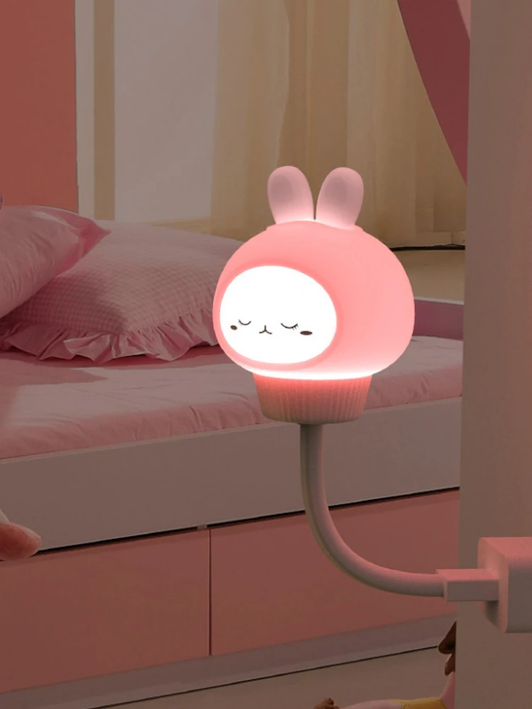 GGbingo USB/ Remote Control Night Light LED Cute Cartoon Bear Chick Kitten Night Light for Baby Kid Bedroom Decor Bedside Light