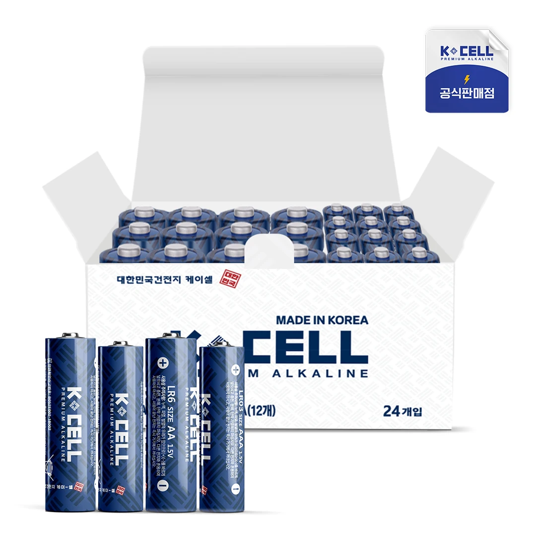 K-CELL ALKALINE Battery AA 12 PCs + AAA 12 PCs