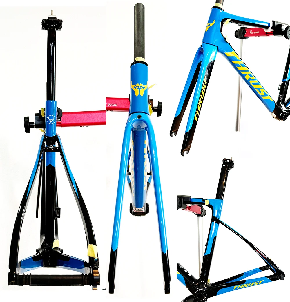 Thrust Speed Frame T1000 Carbon-Rennradrahmen Di2 Mechanisch UD Fahrradrahmen Größe 2 Jahre Garantie 700C x 25C – Detail 7