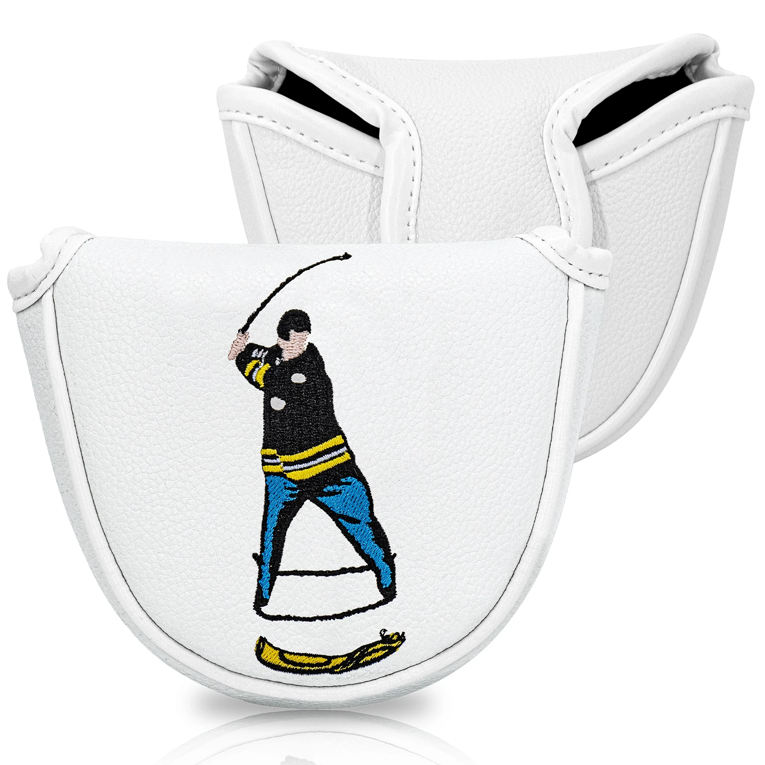 1-unidade-de-capa-protetora-para-taco-de-golfe-tipo-mallet-com-padrao-de-swing-de-golfista-ajuste-seguro-macia-e-resistente-a-arranhoes-facil-de-limpar