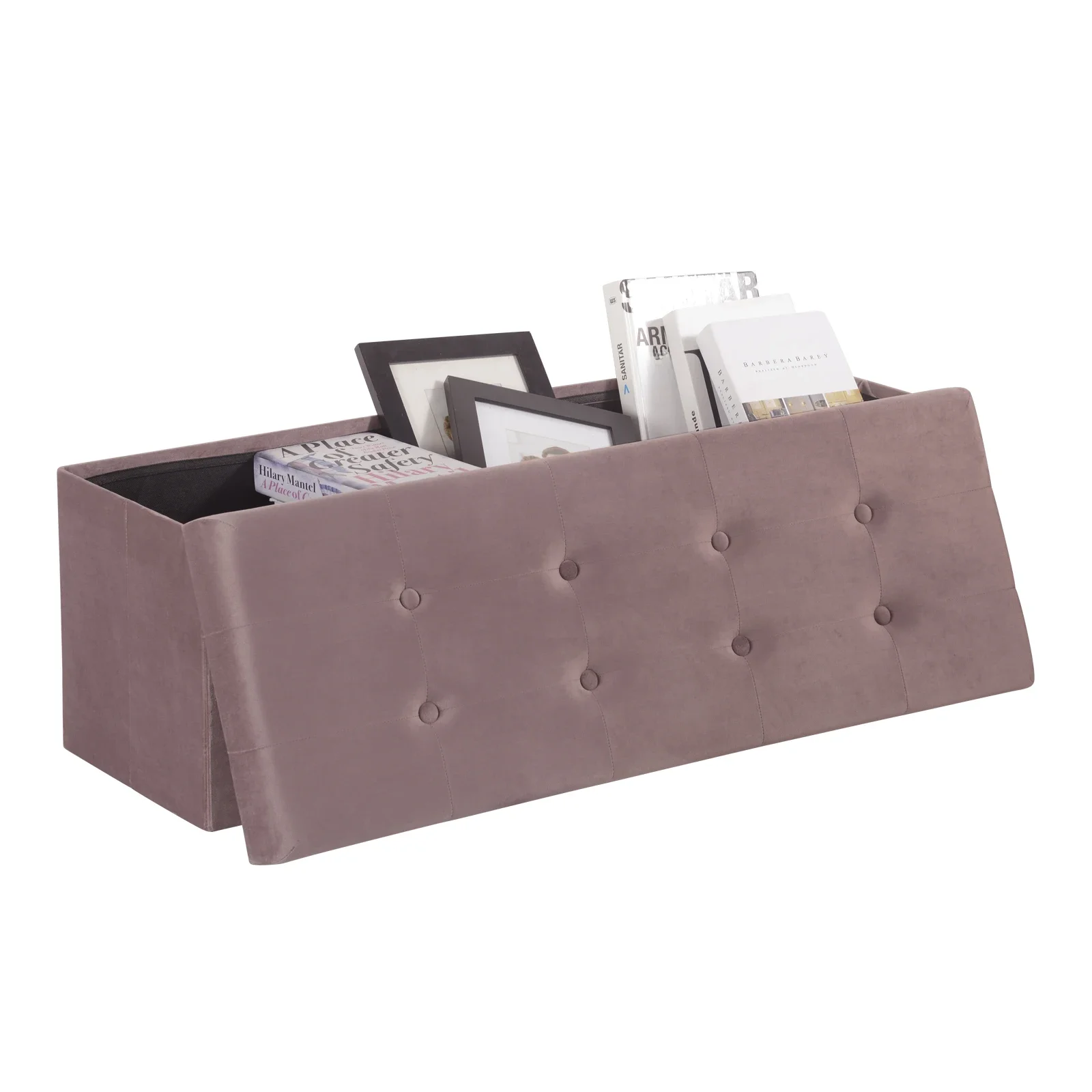 1Pc Opvouwbare Kruk Home Ottoman Seat Bankje Kist Met Opbergruimte Organizer Box Woonkamer Meubilair - afbeelding 2