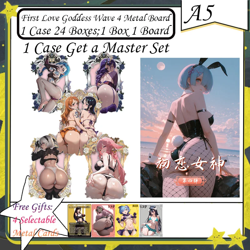 

First Love Goddess Wave 4 A5 Metal Board - Goddess Story Collection Full Set Booster Box Anime Metal Character Cards