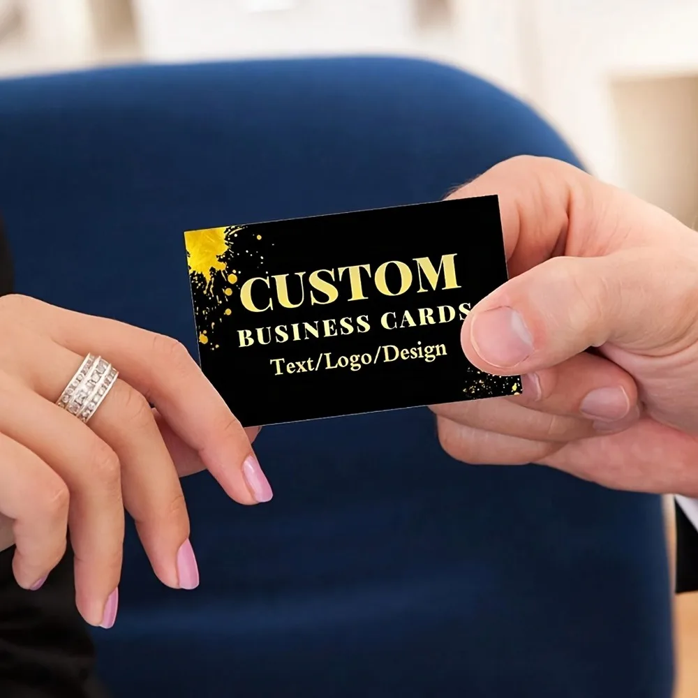 10/100/200/pcs Minimalist Business Card Customization, Personalized Business Card Set - Customizable Desk And