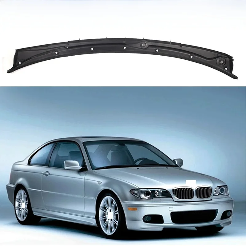 51718232894   Voor BMW 3 Serie E46 M3 Coupe 2000-2006 Body Kits Ruitenwisser Vent Cowl Grill Panel Front Water gids Plaat - afbeelding 2