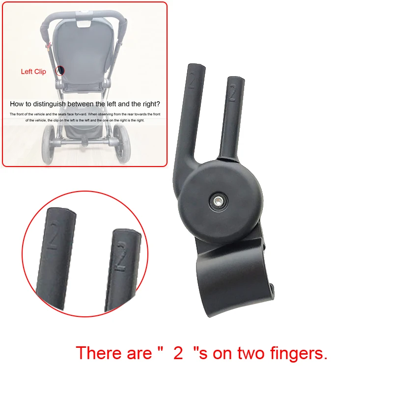 Buggy-Verdeckklemme für Cybex Mios 2/3 Priam 3/4 2019~2026 Kinderwagen-Dachklemme Verstellbarer Sonnenschutz-Clip