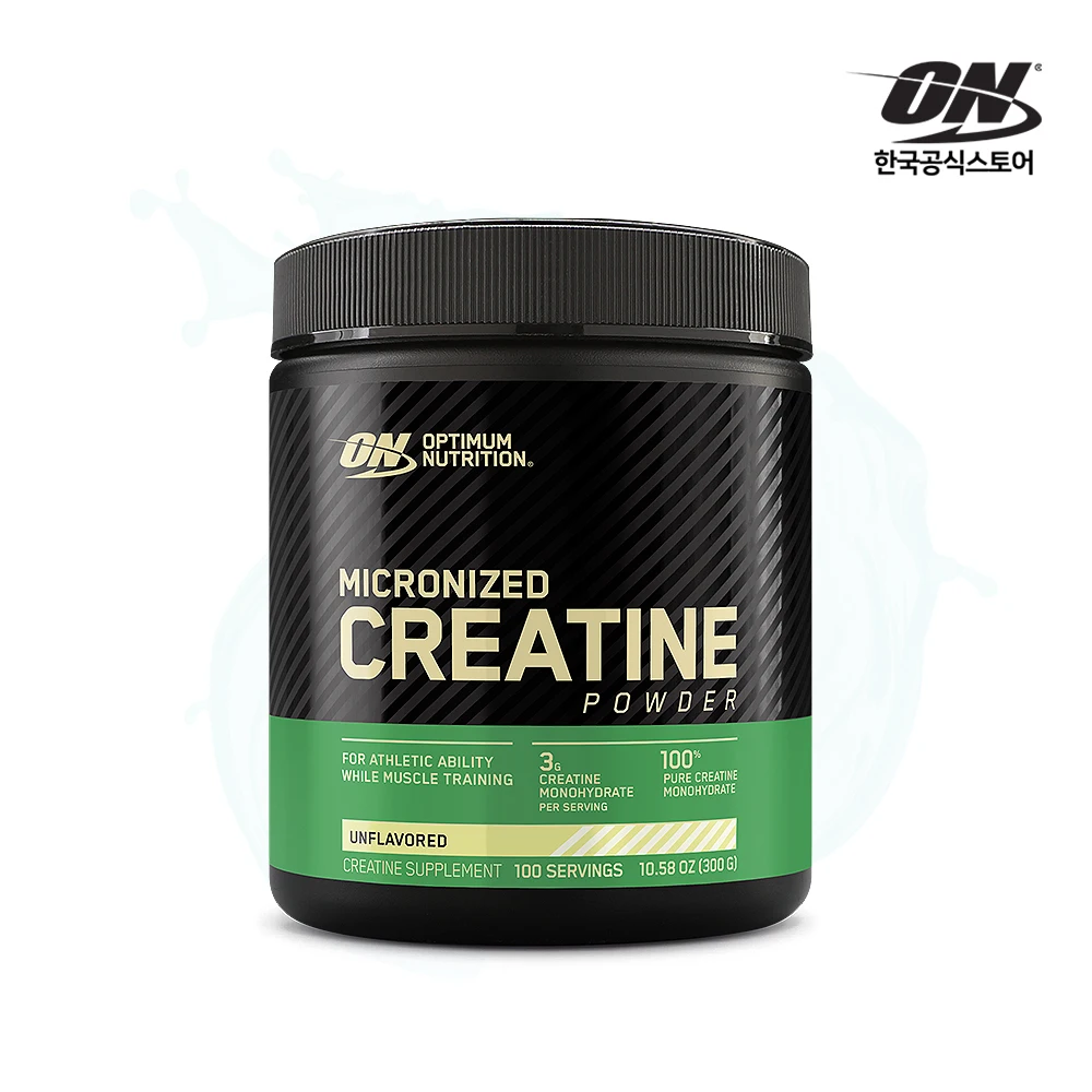 Optimum nutrition micronized Creatine powder 300g unflavored / monohydrate for athletic ability while muscle training boost