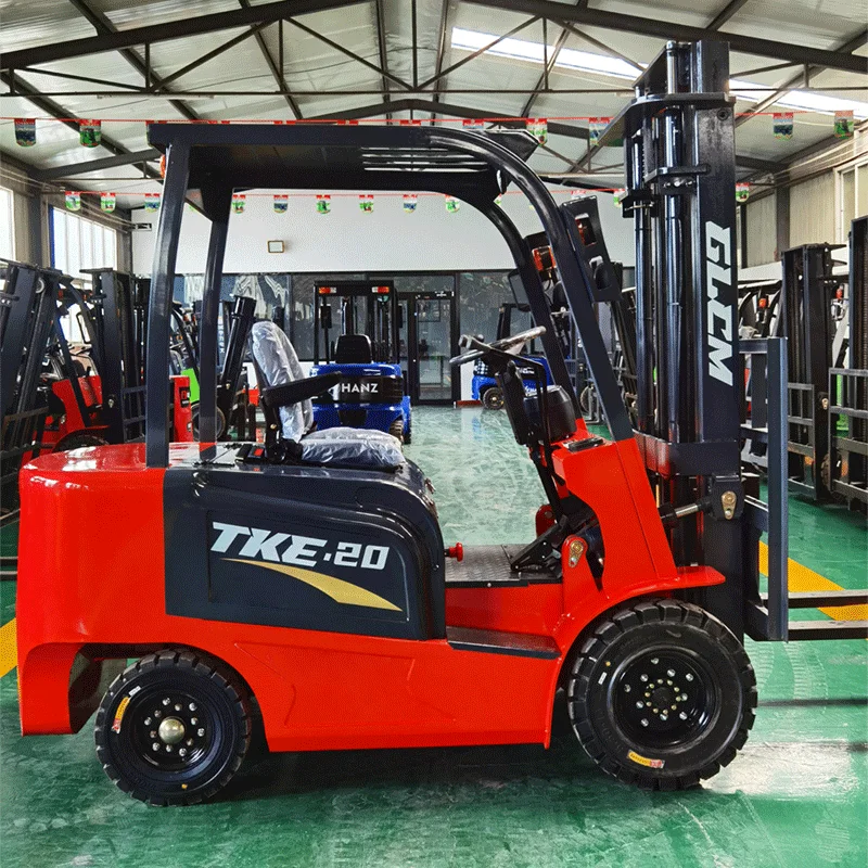 رافعة شوكية كهربائية بأربع عجلات بسعة 13 طن، شاحنة نقل مكدس هيدروليكي أوتوماتيكية لتفريغ تحميل المستودعات