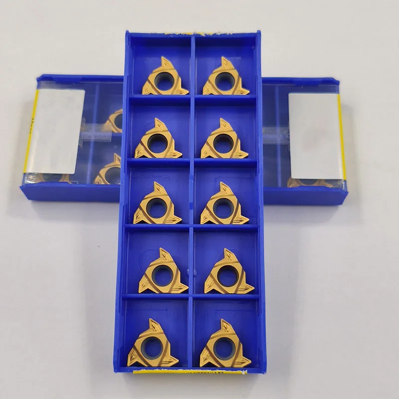 10 Chiếc ZCC.CT Chỉ Biến Lắp 16IR G60 1.5-3.0 RT16.01N-G60P YBG201 Miliing Cắt Carbide Miếng Lót