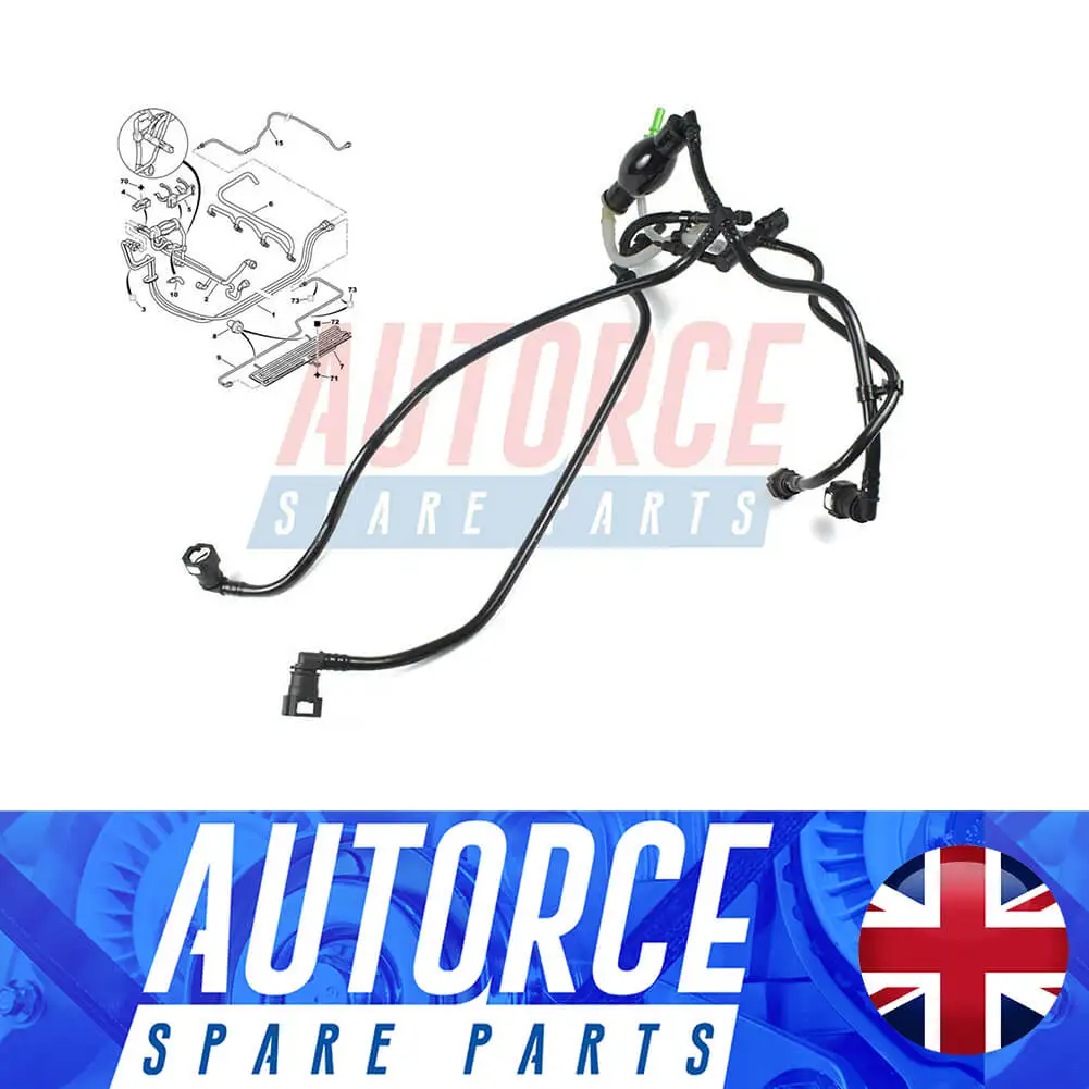 Fuel Line Pipe Harness and Primer Pump For Peugeot 307 Hatchback (3A/C) 206 SW (2E/K) 1574T1, 1574.T1, 1574.G9 - AUTORCE