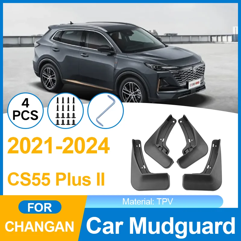 

Mudguards Fender Mudflaps Guard Splash Mud Flap Car Accessories Styline Front Rear Mudguard for Changan CS55 Plus II 2021~2023