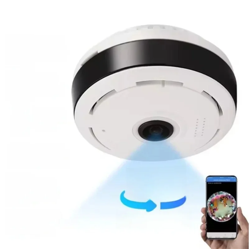 V380 Pro Wifi kamera panoramiczna 1080P kamera bezpieczeństwa 360-stopniowa panoramiczna kamera IP typu rybie oko kamera monitorująca noktowizor — 2