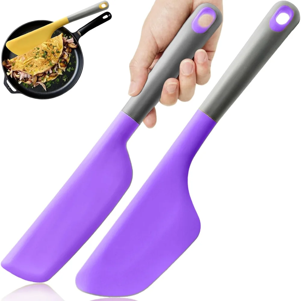 Espátula para tortilla, licuadora de cocina, licuadora de silicona, licuadora de tortilla abatible y pliegue, crepé para tortilla de cocina