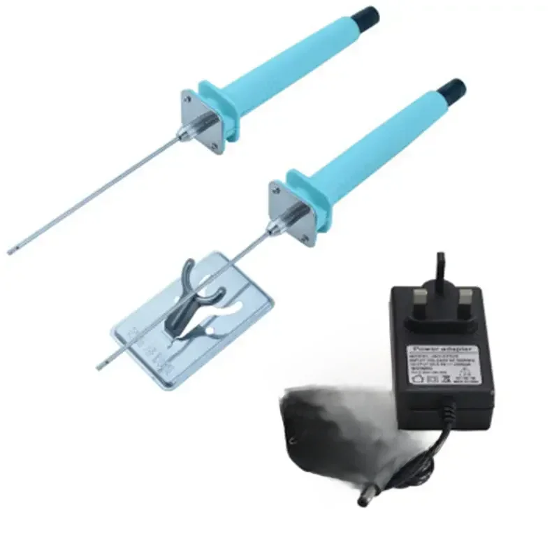 Elektryczny nóż do styropianu ze stali nierdzewnej 30W 10CM, maszyna do cięcia pianki polistyrenowej, długopis AC100-240V, przenośny styropian z wtyczką EU 9V — zdjęcie 2