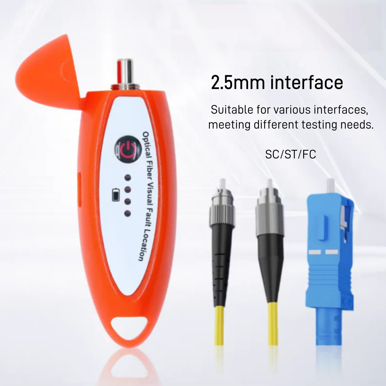 new MINI VFL 50MW Rechargeable Li-Battery type-c Visual Fault Locator 10mw 30mw  SC/FC/ST  FTTH Fiber Optic Tester Pen