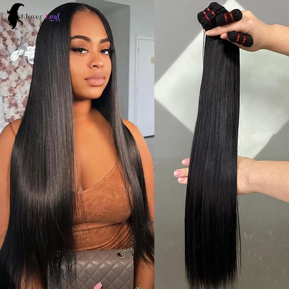 20 22 24 inch 15A Straight Double Drawn Virgin Bundles Human Hair Raw Vietnamese 100% Hair Bundles Human Hair Unprocessed Hair