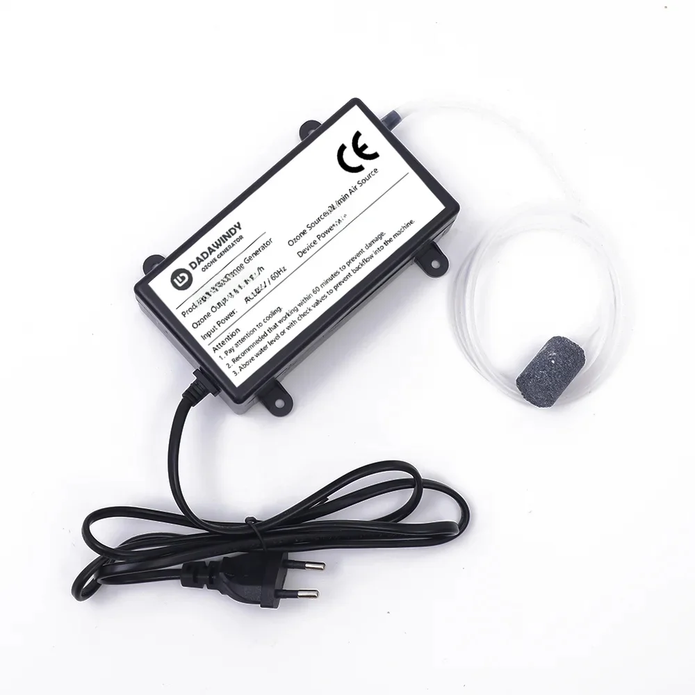 Générateur d'ozone Machine à eau 1000 mg/h stérilisation à l'air purificateur nettoyant fruits légumes aquarium désinfecteur 110-240 V