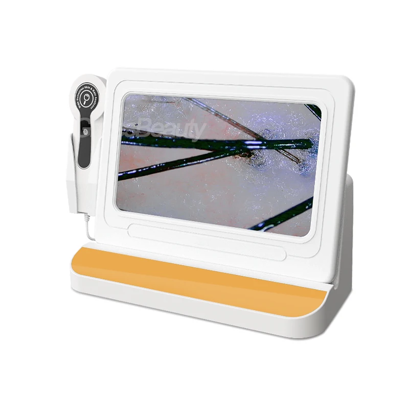 10 Inch Display Scalp Skin Analyzer Dual 50X 200X HD Camera Lens Portable Integrated Hair Follicle Hair Loss Diagnostic Machine