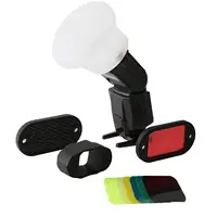 Difusor de Flash de silicona suave Universal, accesorios de fotografía aptos para rebote de cúpula para Godox V860 V850 TT685 TT600 MF12