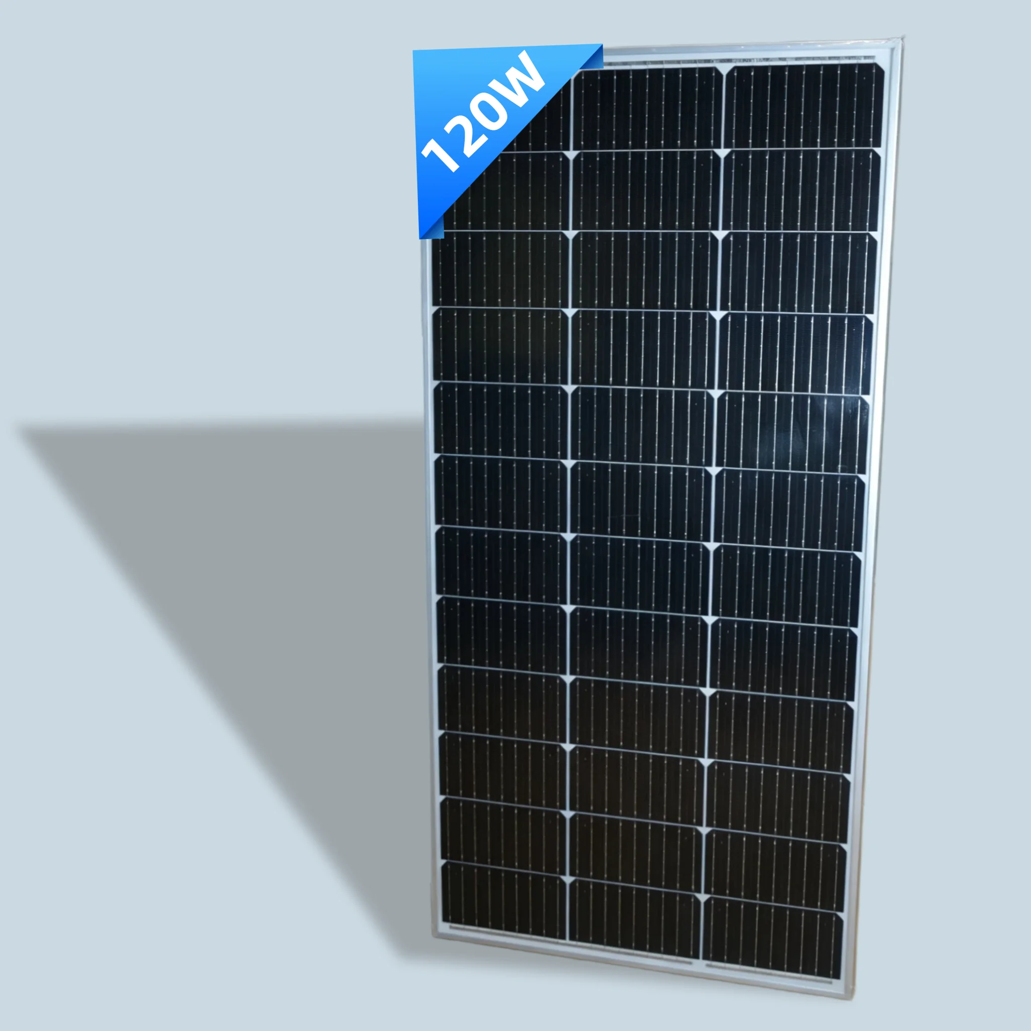 120 W 18 V Solarmodul Monokristallines Solarmodul für 12 V Batterien |   Ideal für Wohnwagen, Camping, Gartenschuppen