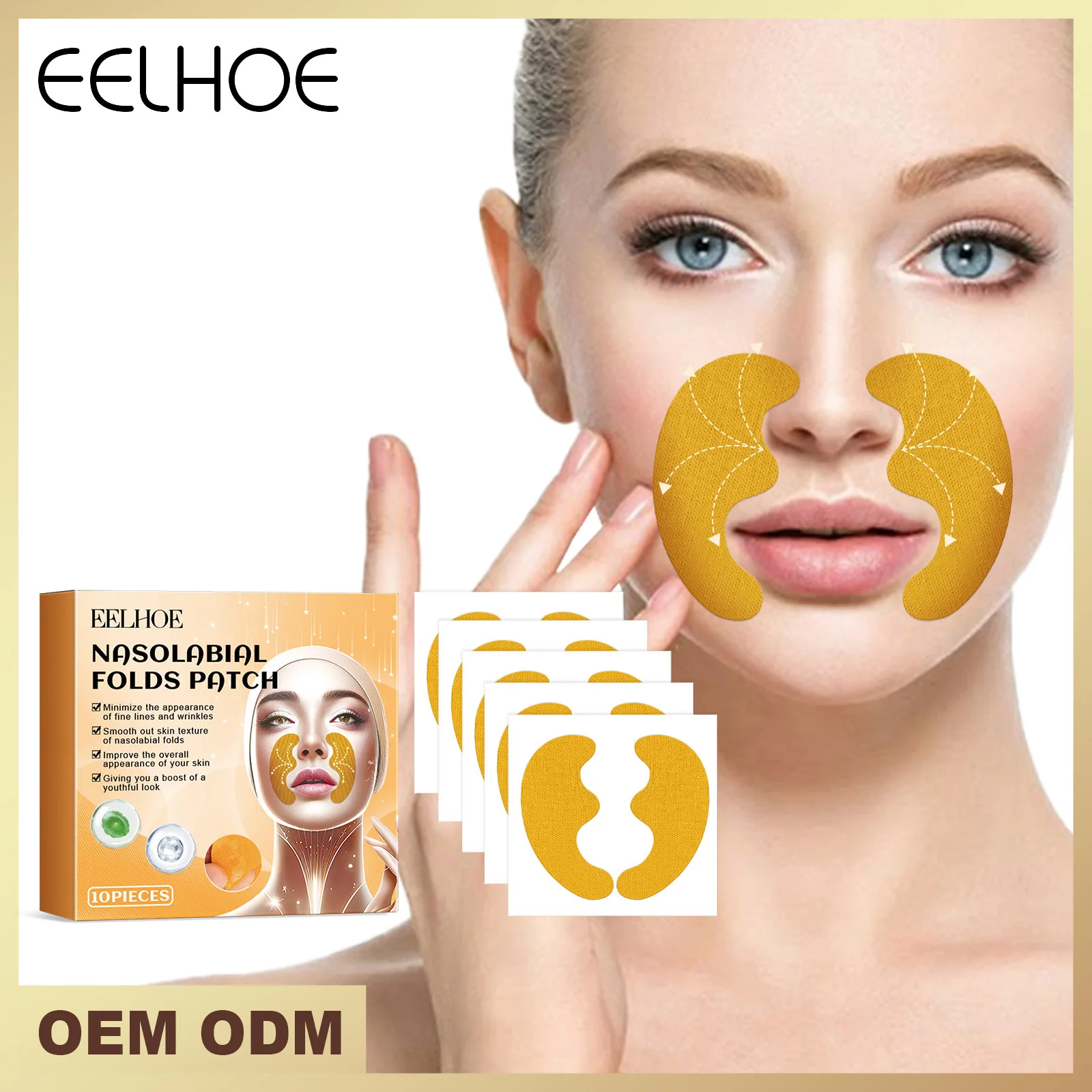 

EELHOE пластырь для подтяжки морщин, исчезает тонкие линии, лифтинг морщин, подтягивающий увлажняющий пластырь для лица, мягкая гладкая кожа, увлажняющий пластырь