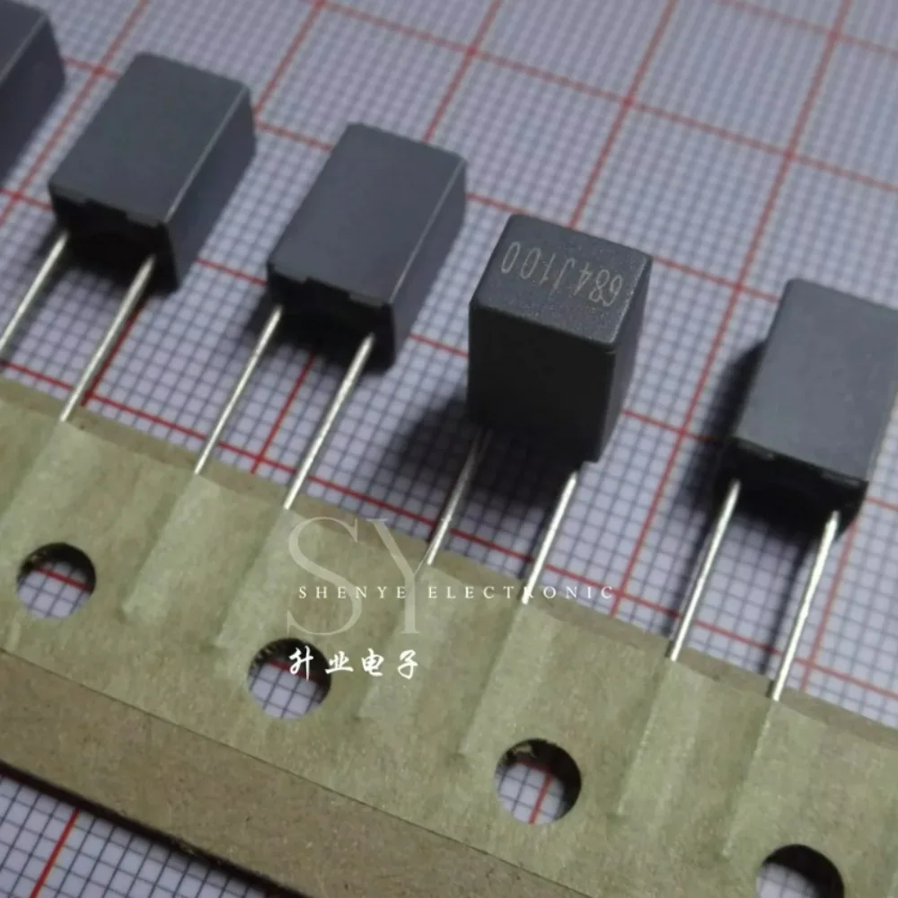 10pcs/lot Fara 0.68uf 100V 680nf u68 684 J Brand New 5mm Film Capacitor (Height: 10mm) C242A684J2VA201