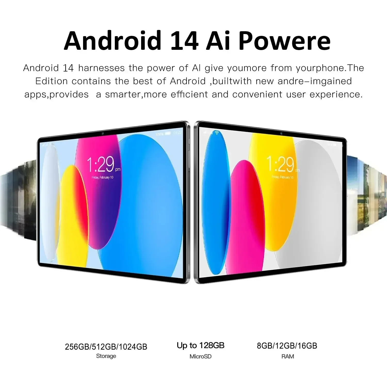 كمبيوتر لوحي iPad Air Pro أصلي 2025 Android14 22GB + 2TB 20000mAh Snapdragon870 كمبيوتر لوحي 5G بطاقة SIM مزدوجة WIFI HD 4K Tab PC