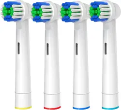 Têtes de brosse à dents de rechange, compatibles avec Oral-B Braun, électrique professionnelle, 4 pièces