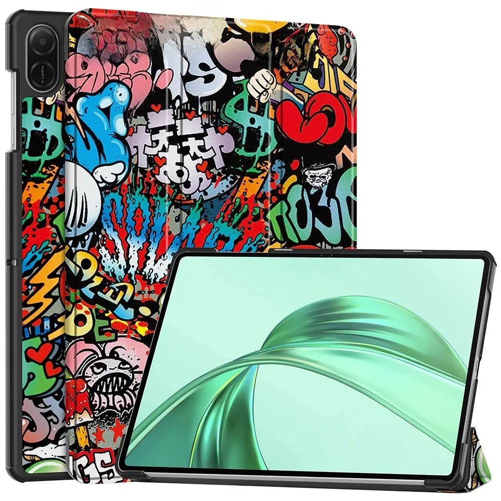 Etui z trzema składanymi podstawkami do tabletu Honor Pad X8a (2024) 11 cali, cienkie etui z adsorpcją i twardym tyłem z PC. — zdjęcie 2