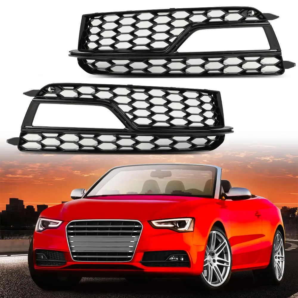 

Передний бампер, противотуманные фары, накладка на решетку, подходит для 2013-16 Audi A5 S-Line S5 New 8t0 807 681 M/P, 8t0 807 682 M/P Abs Gloss Black