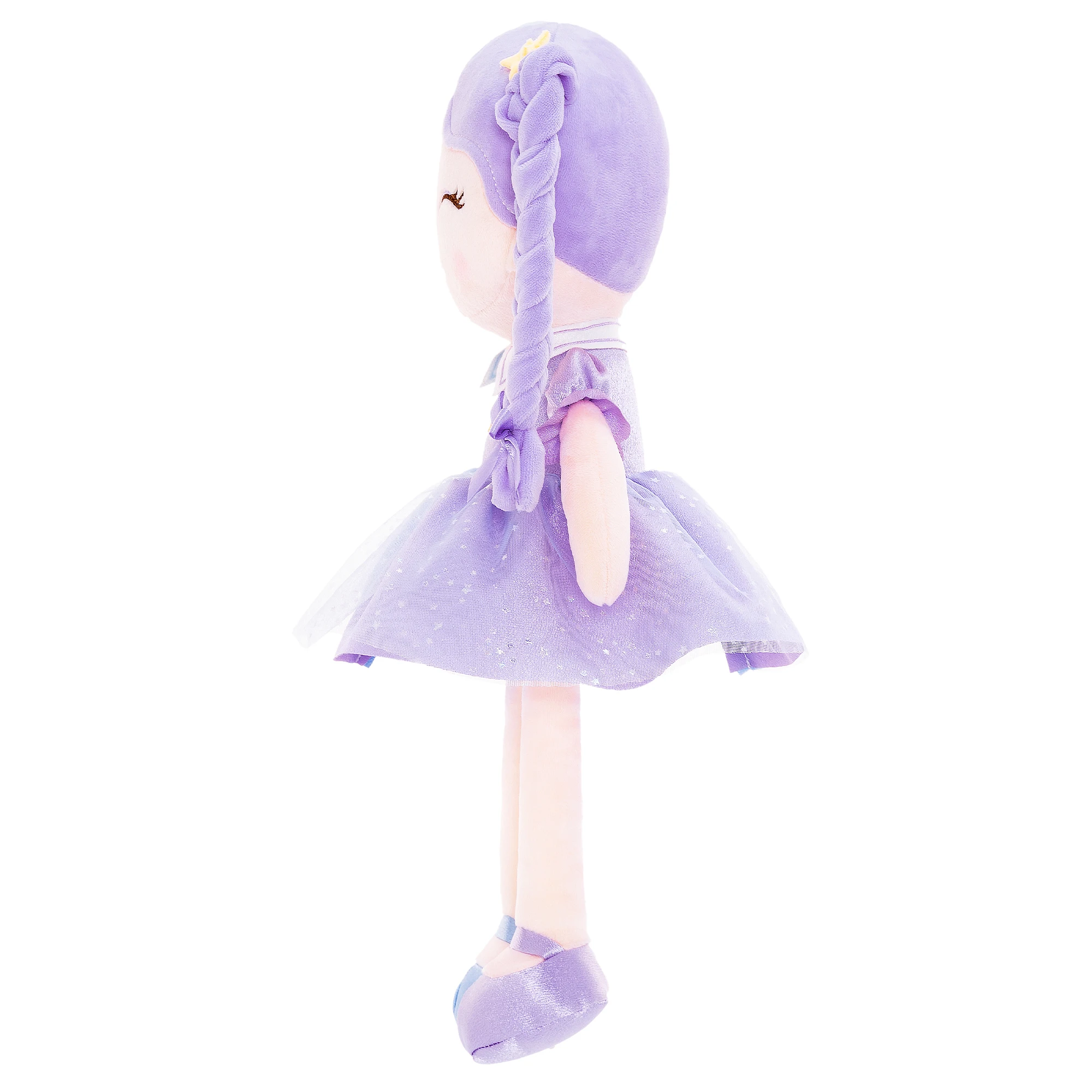 16 inches Baby Girl Gifts Plush Doll Gemin Constellation Doll In Blue Purple Skirt With Gift Box Birthday Gifts