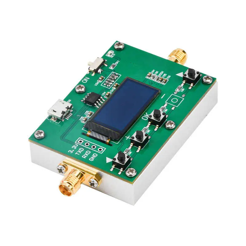 DC5V LF-6G 0-31.75dB Adjustable RF Signal Attenuator Module 0.25dB Step OLED Display with SMA Female Connector